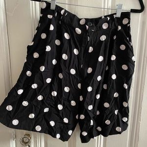 High Rise Vintage Polka Dot Shorts
